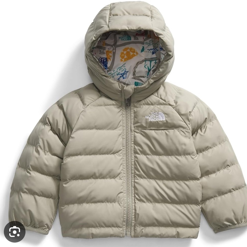 The North Face Kids' Clay Grey Puffer Jacket - Picture 2 of 2